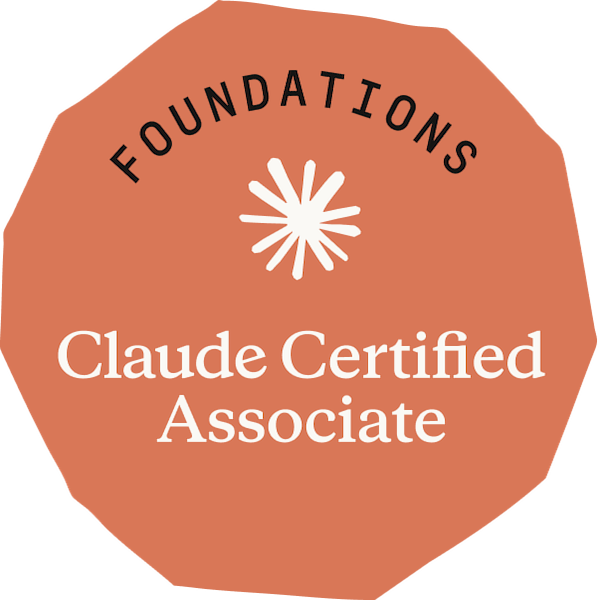 Claude Certified Associate – Foundations badge